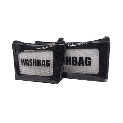 کیف لوازم آرایش و گریم زنانه wash bag مجموعه 2 عددی