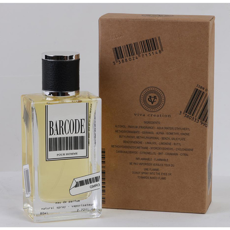 ادو پرفیوم مردانه ویوا کریشن مدل barcode  حجم 80 میلی لیتر