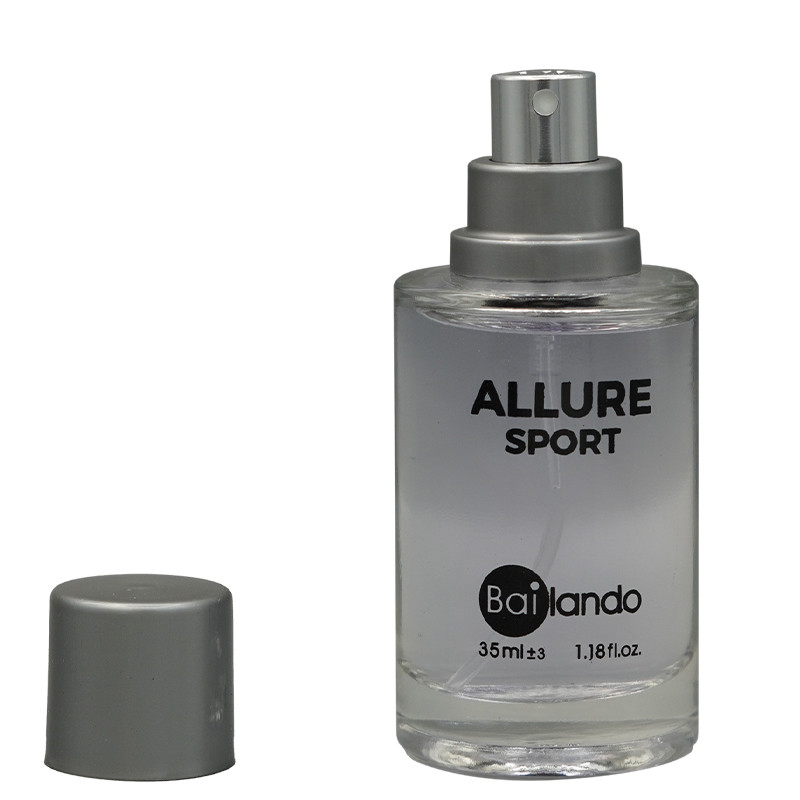 عطر جیبی مردانه بایلندو مدل آلور اسپورت ALLURE SPORT با رایحه شیرین حجم 35 میلی‌لیتر