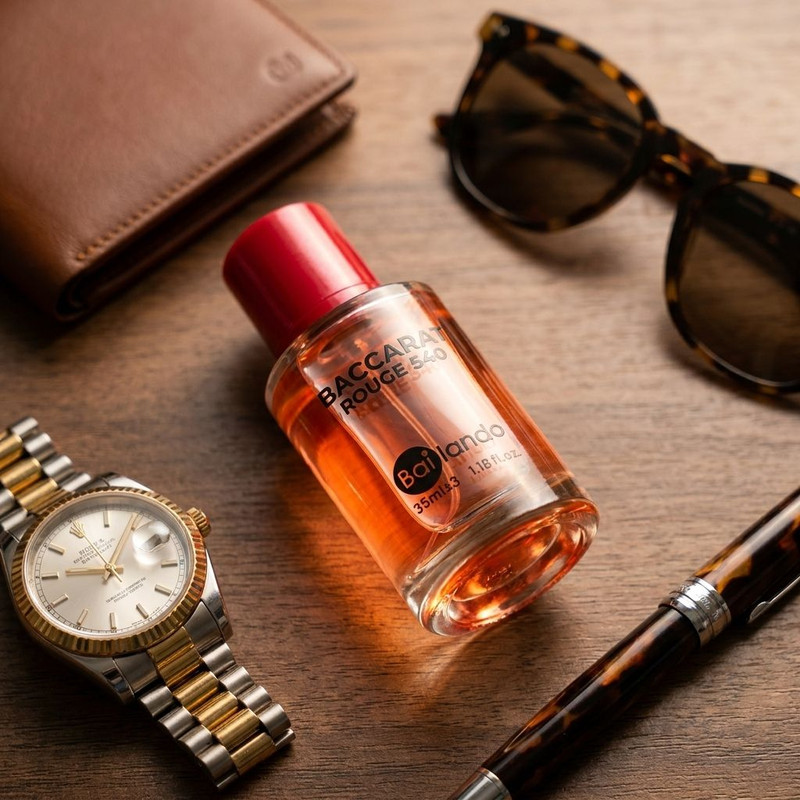 عطر جیبی بایلندو مدل Baccarat 540 NB با رایحه گرم و شیرین حجم 35 میلی لیتر