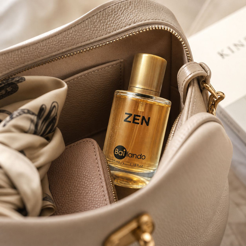 عطر جیبی زنانه بایلندو مدل Zen NB با رایحه شیرین و ملایم حجم 35 میلی‌لیتر