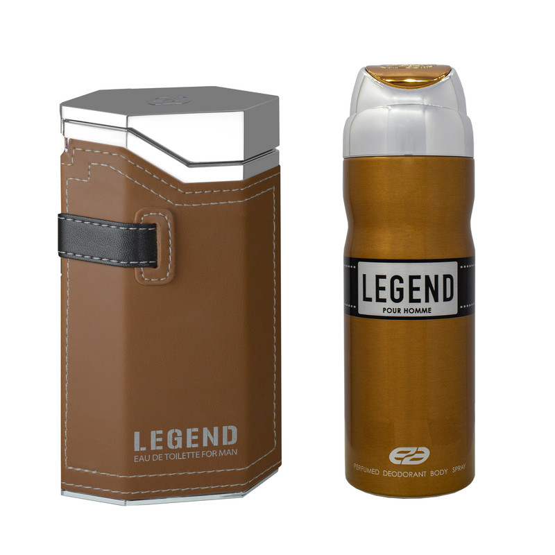 ادو پرفیوم مردانه مدل LEGEND اصلی حجم 100 میلی لیتر به همراه اسپری مدل LEGEND اصلی حجم 200 میلی لیتر