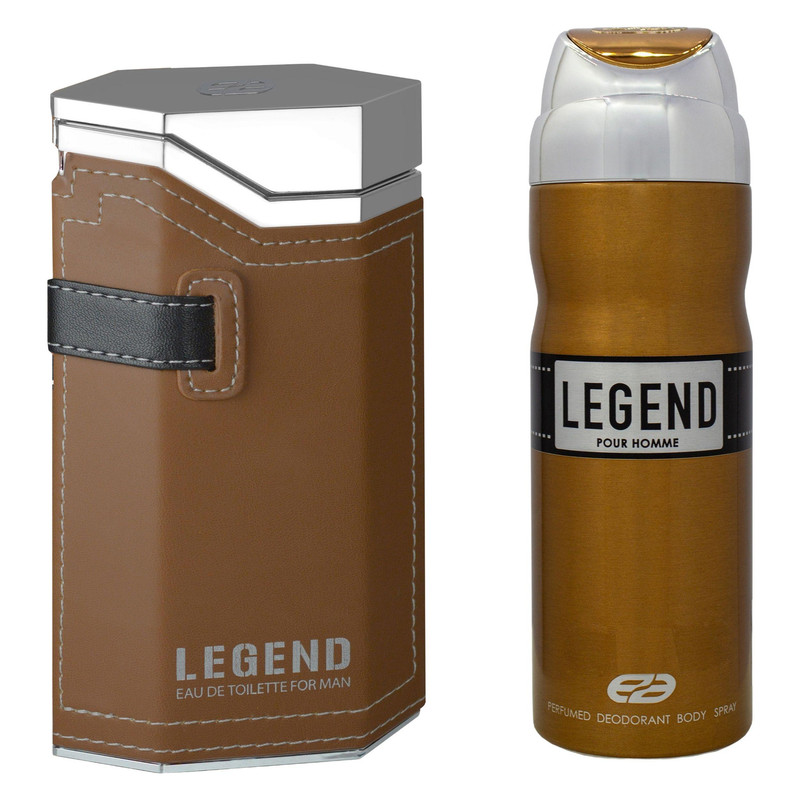 ادو پرفیوم مردانه مدل LEGEND اصلی حجم 100 میلی لیتر به همراه اسپری مدل LEGEND اصلی حجم 200 میلی لیتر