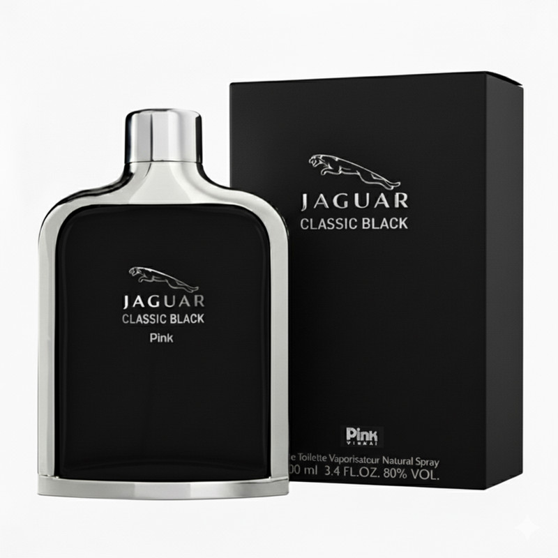 ادو تویلت مردانه مدل Jaguar Classic Black اصلی با رایحه خنک حجم 100 میلی لیتر