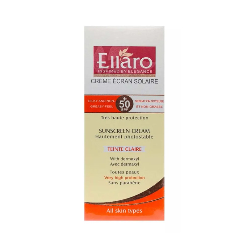 کرم ضد آفتاب رنگی الارو SPF 50 مدل 1 محافظ uva/uvb ‌مناسب برای انواع پوست حجم 50 میلی‌لیتر