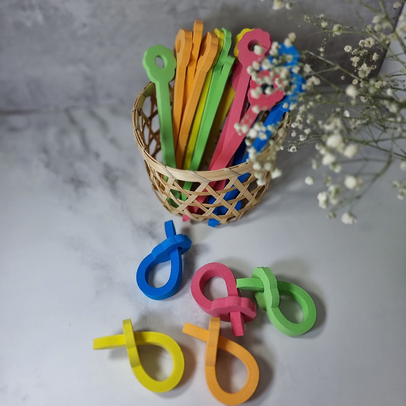 بیگودی مو مدل فومی بسته 10 عددی